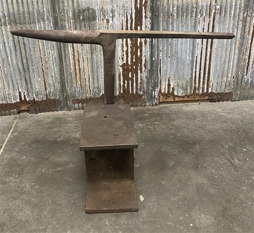 anvil - Blacksmith T-Stake Anvil w/Welding Stand, Vintage Industrial Metal Forming Tool by The Old Grainery (Anvil, Blacks...
