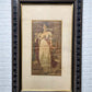 Lithograph - Antique Queen Louise of Prussia 1879 Lithograph Framed, Ornate Ebonized Frame by The Old Grainery (1879 litho...