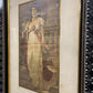 Lithograph - Antique Queen Louise of Prussia 1879 Lithograph Framed, Ornate Ebonized Frame by The Old Grainery (1879 litho...