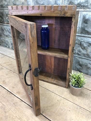 Medicine Cabinet - Medicine Cabinet, Vintage Wood Display Case, Wall Mount Cupboard, Shadow Box BMI by The Old Grainery (c...