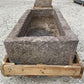 43" Carved Stone Trough, Planter Sink Garden Fountain Basin, Landscaping, B