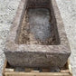 43" Carved Stone Trough, Planter Sink Garden Fountain Basin, Landscaping, B