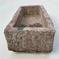 40.5" Carved Stone Trough, Planter Sink Garden Fountain Basin, Landscaping, C