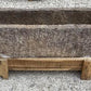 42.5" Carved Stone Trough, Planter Sink Garden Fountain Basin, Landscaping, D