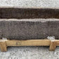 42.5" Carved Stone Trough, Planter Sink Garden Fountain Basin, Landscaping, D