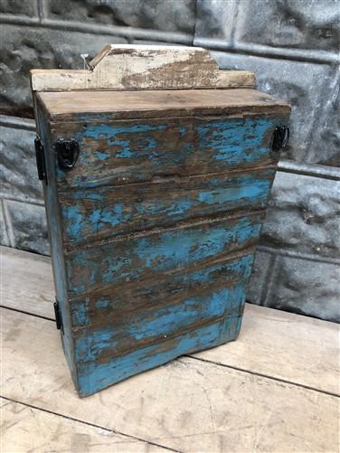 Medicine Cabinet, Vintage Wood Display Case, Wall Mount Cupboard, Shadow Box BME