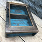 Medicine Cabinet, Vintage Wood Display Case, Wall Mount Cupboard, Shadow Box BME