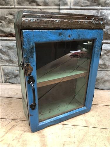 Medicine Cabinet, Vintage Wood Display Case, Wall Mount Cupboard, Shadow Box BMH