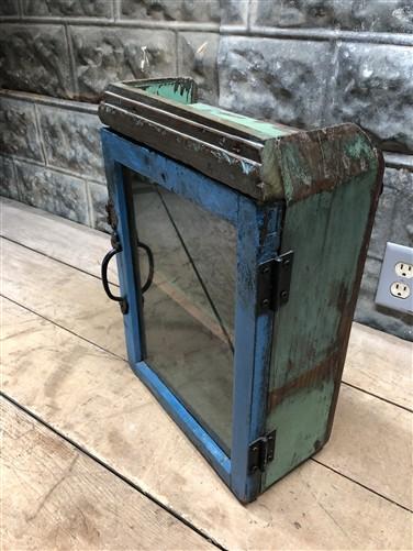 Medicine Cabinet, Vintage Wood Display Case, Wall Mount Cupboard, Shadow Box BMH