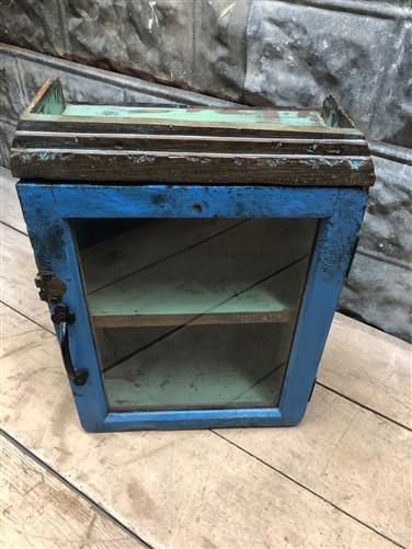 Medicine Cabinet, Vintage Wood Display Case, Wall Mount Cupboard, Shadow Box BMH