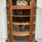 Curio Cabinet - Oak Curved Glass China Cabinet, Curio Cabinet,Display Case, Bow Front Carved Top by The Old Grainery (Book...