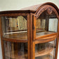 Curio Cabinet - Oak Curved Glass China Cabinet, Curio Cabinet,Display Case, Bow Front Carved Top by The Old Grainery (Book...
