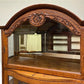 Curio Cabinet - Oak Curved Glass China Cabinet, Curio Cabinet,Display Case, Bow Front Carved Top by The Old Grainery (Book...