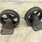 Casters - 2 Caster Wheels, 2 1/2 Inch Thomas Bros Mfg Fixed Non Swivel Caster Wheels by The Old Grainery (2 1 half inch, c...