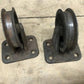 Casters - 2 Caster Wheels, 2 1/2 Inch Thomas Bros Mfg Fixed Non Swivel Caster Wheels by The Old Grainery (2 1 half inch, c...