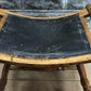 Saddle stool - Oak Saddle Stool, Refinished Antique Seat, Curved Canvas Seat Hallway Chair by The Old Grainery (14 inch de...