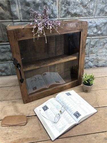 Medicine Cabinet - Medicine Cabinet, Vintage Wood Display Case, Wall Mount Cupboard, Shadow Box BMQ by The Old Grainery (1...
