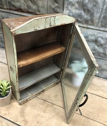 Medicine Cabinet - Medicine Cabinet, Vintage Wood Display Case, Wall Mount Cupboard, Shadow Box BMV by The Old Grainery (1...