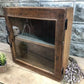 Medicine Cabinet, Vintage Wood Display Case, Wall Mount Cupboard, Shadow Box BMT by The Old Grainery (1 door, 1 shelf, 17...