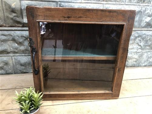 Medicine Cabinet, Vintage Wood Display Case, Wall Mount Cupboard, Shadow Box BMT by The Old Grainery (1 door, 1 shelf, 17...