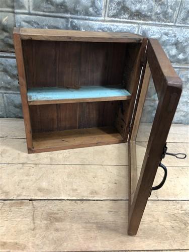 Medicine Cabinet, Vintage Wood Display Case, Wall Mount Cupboard, Shadow Box BMT by The Old Grainery (1 door, 1 shelf, 17...