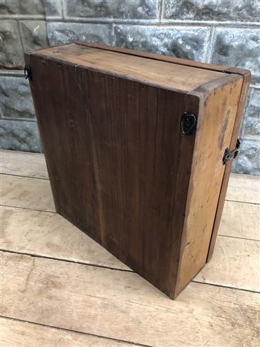 Medicine Cabinet, Vintage Wood Display Case, Wall Mount Cupboard, Shadow Box BMT by The Old Grainery (1 door, 1 shelf, 17...