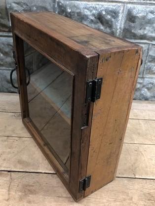 Medicine Cabinet, Vintage Wood Display Case, Wall Mount Cupboard, Shadow Box BMT by The Old Grainery (1 door, 1 shelf, 17...