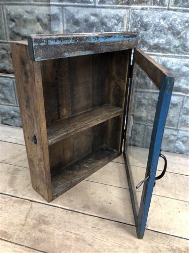 Medicine Cabinet - Medicine Cabinet, Vintage Wood Display Case, Wall Mount Cupboard, Shadow Box BMS by The Old Grainery (c...