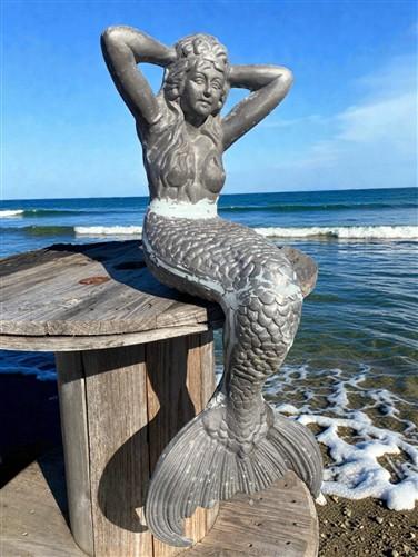 Home & Living > Outdoor & Gardening > Garden Decoration > Outdoor Statues - Mermaid Statue, Bench Sitter, Nautical Pool Sc...