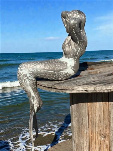 Home & Living > Outdoor & Gardening > Garden Decoration > Outdoor Statues - Mermaid Statue, Bench Sitter, Nautical Pool Sc...