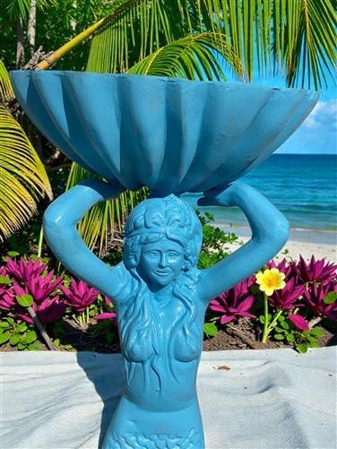 Home & Living > Outdoor & Gardening > Garden Decoration > Outdoor Statues - Large Mermaid Bird Bath Statue, Nautical Pool...