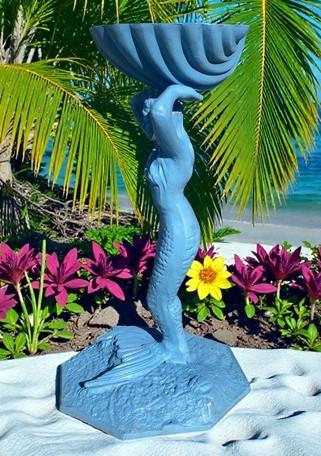 Home & Living > Outdoor & Gardening > Garden Decoration > Outdoor Statues - Large Mermaid Bird Bath Statue, Nautical Pool...