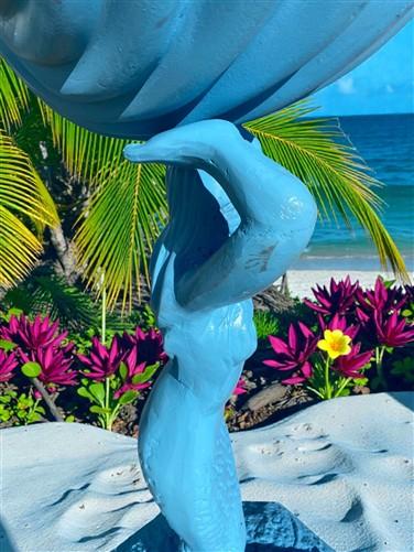 Home & Living > Outdoor & Gardening > Garden Decoration > Outdoor Statues - Large Mermaid Bird Bath Statue, Nautical Pool...