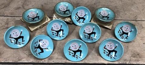 11 Amerock Humpty Dumpty Story Book Knobs A603, Vintage Childrens Hardware Pulls