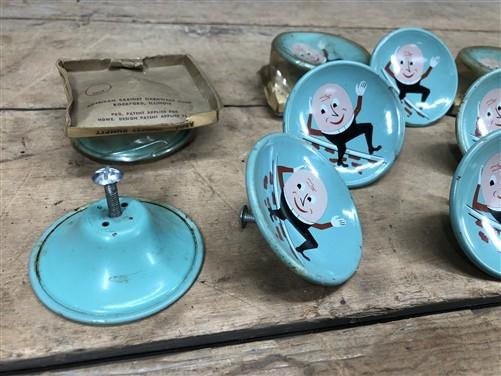 11 Amerock Humpty Dumpty Story Book Knobs A603, Vintage Childrens Hardware Pulls