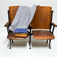 Theater Seats - 2 Vintage Wood Folding Theater Seats, Auditorium Seats, Entryway Bench, E18 by The Old Grainery (art deco,...