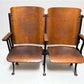 Theater Seats - 2 Vintage Wood Folding Theater Seats, Auditorium Seats, Entryway Bench, E18 by The Old Grainery (art deco,...