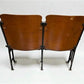 Theater Seats - 2 Vintage Wood Folding Theater Seats, Auditorium Seats, Entryway Bench, E18 by The Old Grainery (art deco,...