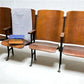 Home & Living > Furniture - 4 Vintage Wood Folding Theater Seats, Auditorium Seats, Entryway Bench, E17 by The Old Grainer...