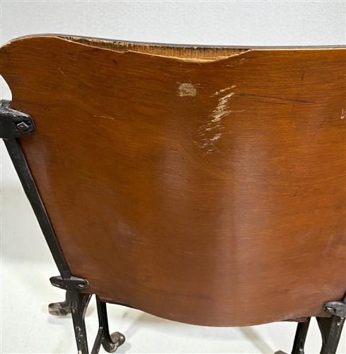 Home & Living > Furniture - 4 Vintage Wood Folding Theater Seats, Auditorium Seats, Entryway Bench, E17 by The Old Grainer...