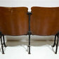 Home & Living > Furniture - 4 Vintage Wood Folding Theater Seats, Auditorium Seats, Entryway Bench, E17 by The Old Grainer...