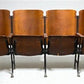 Home & Living > Furniture - 4 Vintage Wood Folding Theater Seats, Auditorium Seats, Entryway Bench, E17 by The Old Grainer...