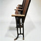 4 Vintage Wood Folding Theater Seats, Auditorium Seats, Entryway Bench, E23
