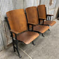 Theater Seats - 3 Vintage Wood Folding Theater Seats, Auditorium Seats, Entryway Bench, E19 by The Old Grainery (art deco,...