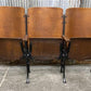 Theater Seats - 3 Vintage Wood Folding Theater Seats, Auditorium Seats, Entryway Bench, E19 by The Old Grainery (art deco,...