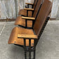 Theater Seats - 3 Vintage Wood Folding Theater Seats, Auditorium Seats, Entryway Bench, E19 by The Old Grainery (art deco,...