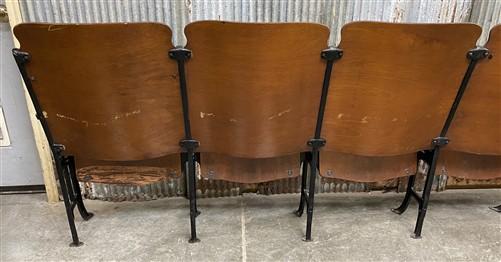 Home & Living > Furniture - 6 Vintage Wood Folding Theater Seats, Auditorium Seats, Entryway Bench, E22 by The Old Grainer...