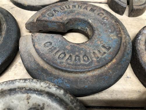 Platform Scale Weights Vintage Metal Hanging Industrial Fairbank Morse Hdwe A43