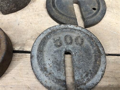 Platform Scale Weights Vintage Metal Hanging Industrial Fairbank Morse Hdwe A43