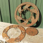 Cast Iron Round Stove Pipe Collar, Chimney Flue Cover, Ornate Grate Heat Ring S,